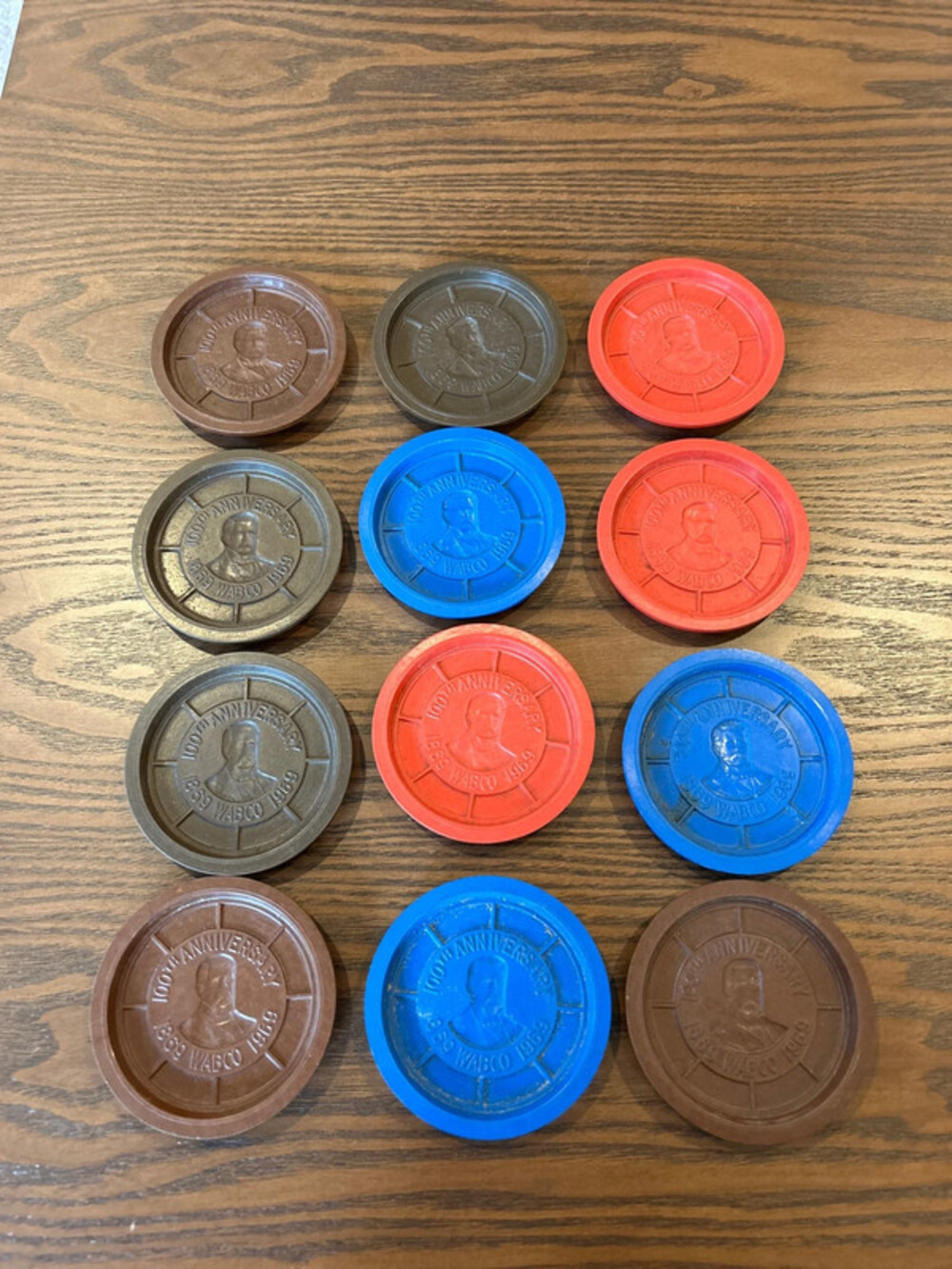 Vintage WABCO Westinghouse air brake co 100th anniversary coasters -12 pieces